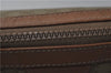 Authentic CELINE Macadam Blason Pattern Clutch Hand Bag PVC Leather Beige 8120D