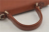 Authentic Burberrys Vintage Leather 2Way Shoulder Hand Bag Purse Brown 8128D