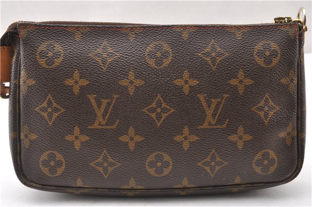 Auth Louis Vuitton Monogram Cherry Pochette Accessoires M95008 Hand Pouch 8130F