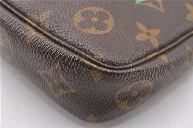 Auth Louis Vuitton Monogram Cherry Pochette Accessoires M95008 Hand Pouch 8130F