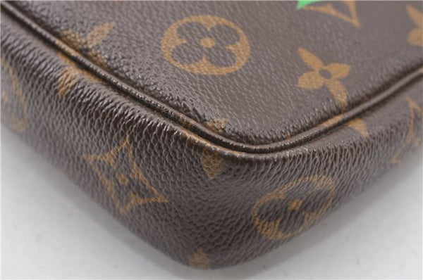 Auth Louis Vuitton Monogram Cherry Pochette Accessoires M95008 Hand Pouch 8130F