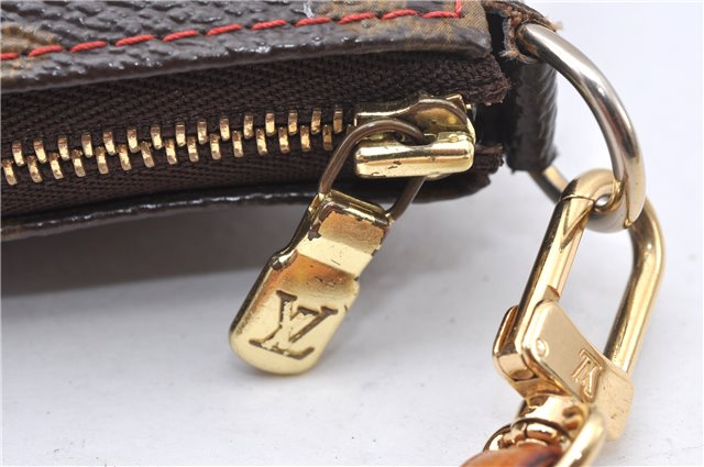 Auth Louis Vuitton Monogram Cherry Pochette Accessoires M95008 Hand Pouch 8130F