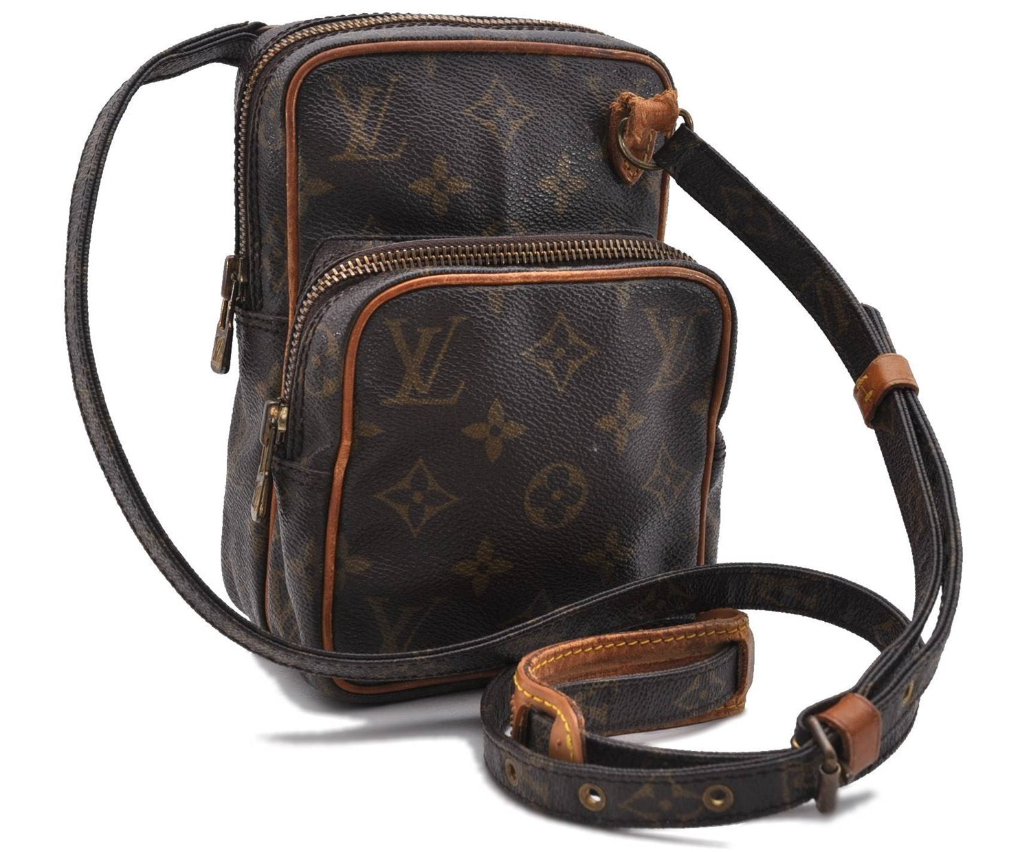 Auth LOUIS VUITTON Monogram Mini Amazone Shoulder Cross Bag M45238 LV Junk 8131C