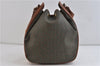 Authentic YVES SAINT LAURENT Shoulder Bag PVC Leather Brown Green 8134C