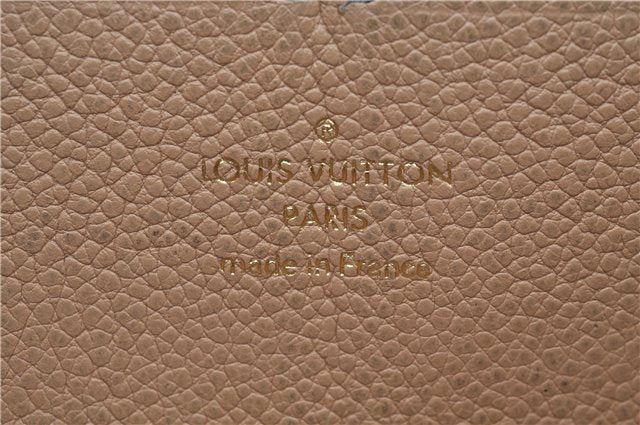 Authentic Louis Vuitton Empreinte Zippy Wallet Long Purse Beige M61866 LV 8134E