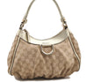 Auth GUCCI Abbey Shoulder Hand Bag GG Canvas Leather 190525 Beige Gold 8135C