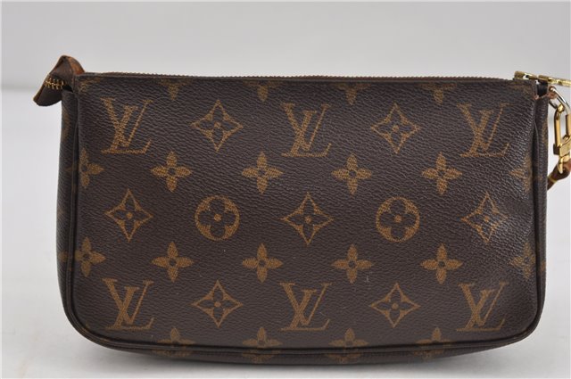 Authentic Louis Vuitton Monogram Pochette Accessoires Pouch M51980 LV 8137D