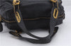 Authentic Chloe Paraty 2Way Shoulder Hand Bag Purse Leather Black 8139D