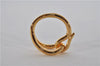 Authentic HERMES Scarf Ring Jumbo Circle Design Gold Box 8139E