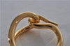 Authentic HERMES Scarf Ring Jumbo Circle Design Gold Box 8139E