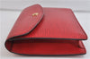 Authentic LOUIS VUITTON Epi Montaigne 23 Clutch Bag Red M52667 LV 8140C