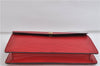 Authentic LOUIS VUITTON Epi Montaigne 23 Clutch Bag Red M52667 LV 8140C