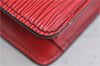 Authentic LOUIS VUITTON Epi Montaigne 23 Clutch Bag Red M52667 LV 8140C