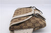 Authentic GUCCI Waist Body Bag Purse Canvas Leather 145851 Brown 8140D