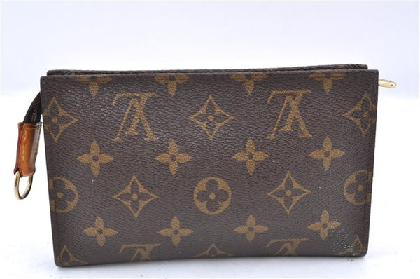 Authentic LOUIS VUITTON Monogram Pouch For Bucket PM LV 8144C