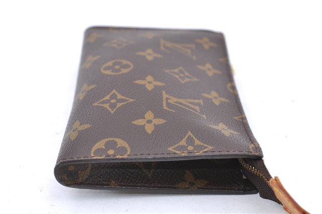 Authentic LOUIS VUITTON Monogram Pouch For Bucket PM LV 8144C