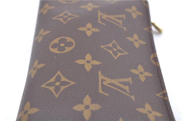 Authentic LOUIS VUITTON Monogram Pouch For Bucket PM LV 8144C