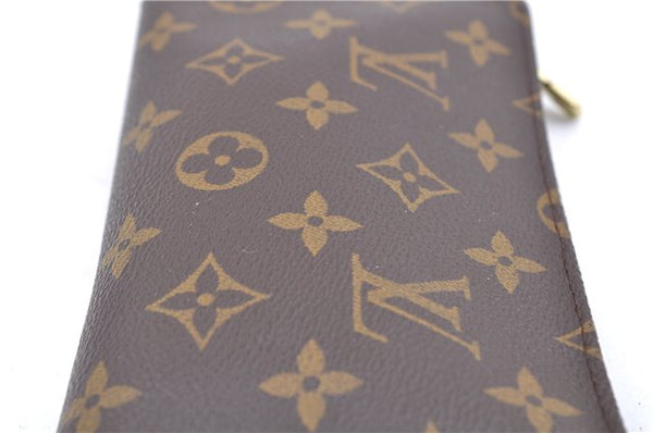 Authentic LOUIS VUITTON Monogram Pouch For Bucket PM LV 8144C
