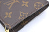 Authentic LOUIS VUITTON Monogram Pouch For Bucket PM LV 8144C