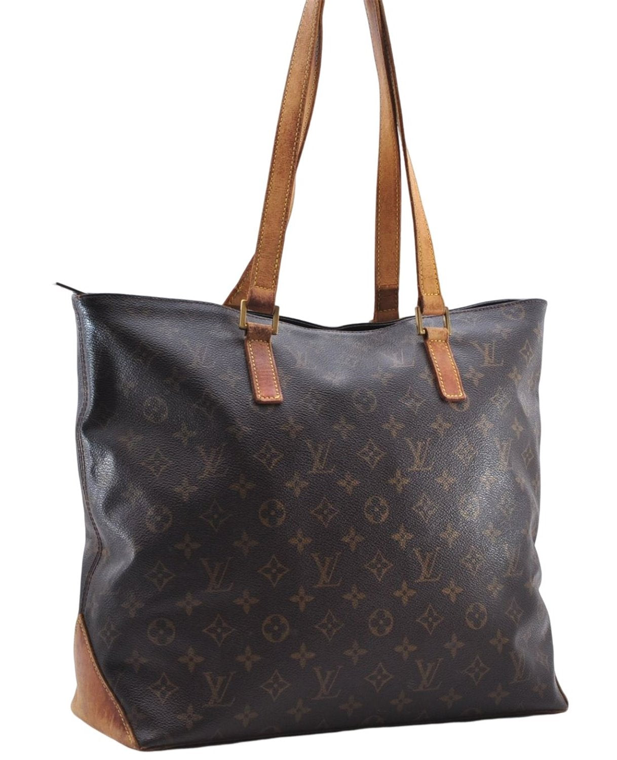 Authentic Louis Vuitton Monogram Cabas Mezzo Tote Bag M51151 LV 8146D