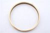 Authentic HERMES Email PM Bangle Belt Motif Gold Red Box 8146E