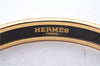 Authentic HERMES Email PM Bangle Belt Motif Gold Red Box 8146E