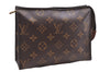 Auth Louis Vuitton Monogram Trousse Toilette 18 Clutch Hand Bag M47526 LV 8149D