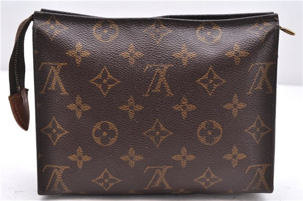 Auth Louis Vuitton Monogram Trousse Toilette 18 Clutch Hand Bag M47526 LV 8149D