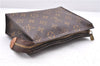Auth Louis Vuitton Monogram Trousse Toilette 18 Clutch Hand Bag M47526 LV 8149D