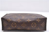 Auth Louis Vuitton Monogram Trousse Toilette 18 Clutch Hand Bag M47526 LV 8149D