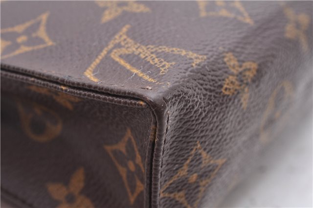 Auth Louis Vuitton Monogram Trousse Toilette 18 Clutch Hand Bag M47526 LV 8149D