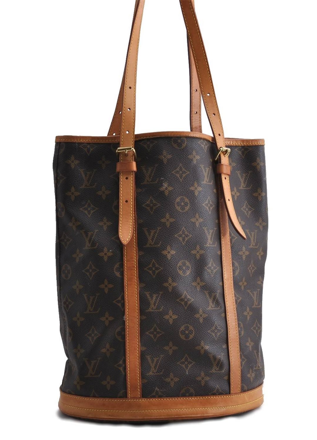 Authentic LOUIS VUITTON Monogram Bucket GM Shoulder Bag M42236 LV 8150C