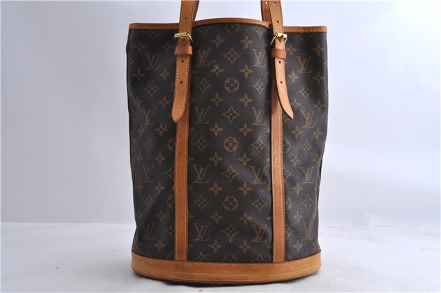 Authentic LOUIS VUITTON Monogram Bucket GM Shoulder Bag M42236 LV 8150C