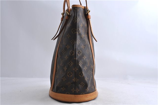 Authentic LOUIS VUITTON Monogram Bucket GM Shoulder Bag M42236 LV 8150C