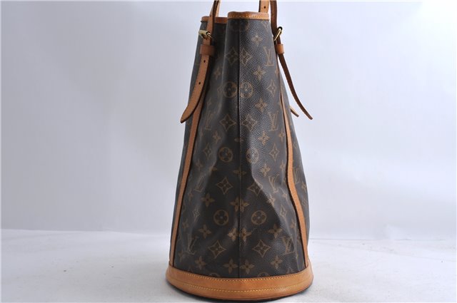 Authentic LOUIS VUITTON Monogram Bucket GM Shoulder Bag M42236 LV 8150C