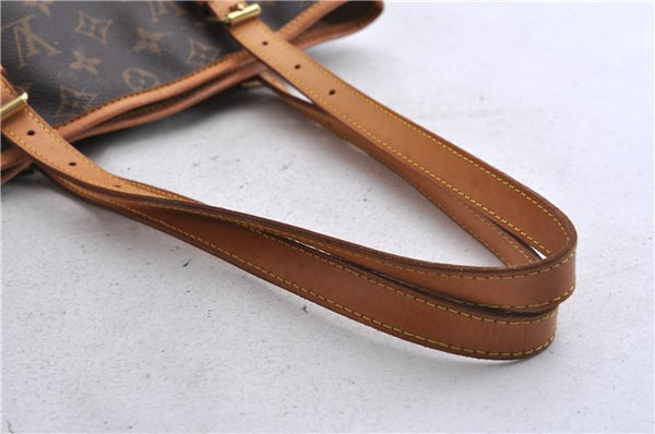 Authentic LOUIS VUITTON Monogram Bucket GM Shoulder Bag M42236 LV 8150C