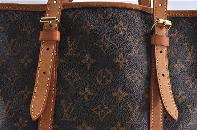 Authentic LOUIS VUITTON Monogram Bucket GM Shoulder Bag M42236 LV 8150C
