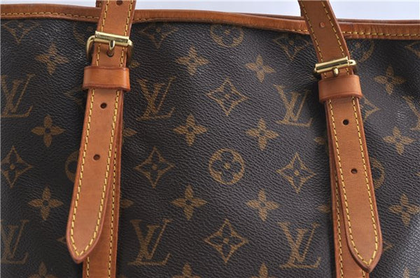 Authentic LOUIS VUITTON Monogram Bucket GM Shoulder Bag M42236 LV 8150C