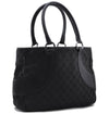 Authentic GUCCI Vintage Tote Hand Bag GG Canvas Leather 113011 Black Junk 8151C