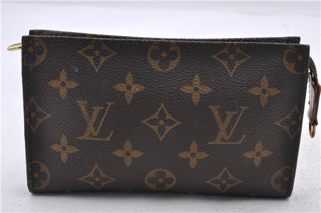 Authentic LOUIS VUITTON Monogram Pouch For Bucket PM LV 8152C