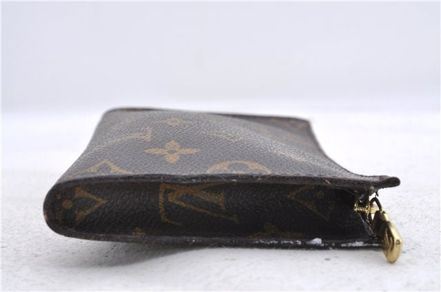 Authentic LOUIS VUITTON Monogram Pouch For Bucket PM LV 8152C