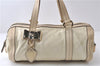 Authentic GUCCI Duchessa Line Hand Bag Purse Leather 181485 Ivory 8154D