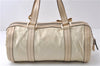 Authentic GUCCI Duchessa Line Hand Bag Purse Leather 181485 Ivory 8154D