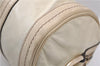 Authentic GUCCI Duchessa Line Hand Bag Purse Leather 181485 Ivory 8154D