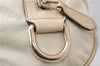 Authentic GUCCI Duchessa Line Hand Bag Purse Leather 181485 Ivory 8154D