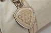 Authentic GUCCI Duchessa Line Hand Bag Purse Leather 181485 Ivory 8154D