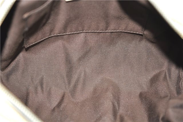 Authentic GUCCI Duchessa Line Hand Bag Purse Leather 181485 Ivory 8154D