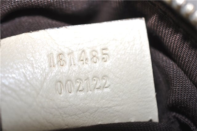 Authentic GUCCI Duchessa Line Hand Bag Purse Leather 181485 Ivory 8154D