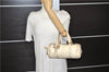 Authentic GUCCI Duchessa Line Hand Bag Purse Leather 181485 Ivory 8154D