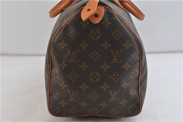 Authentic Louis Vuitton Monogram Speedy 35 Hand Bag M41524 LV 8155C